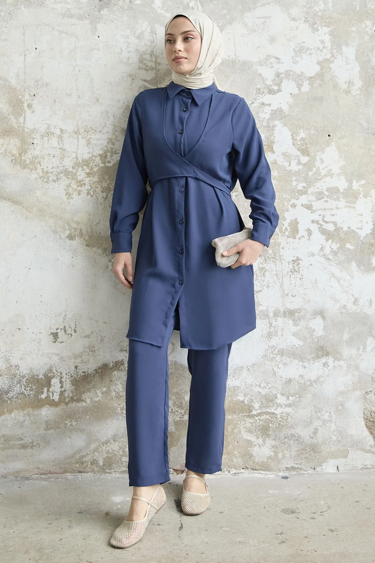 InStyle  Krawattenset vorne, 2er-Set - Marineblau