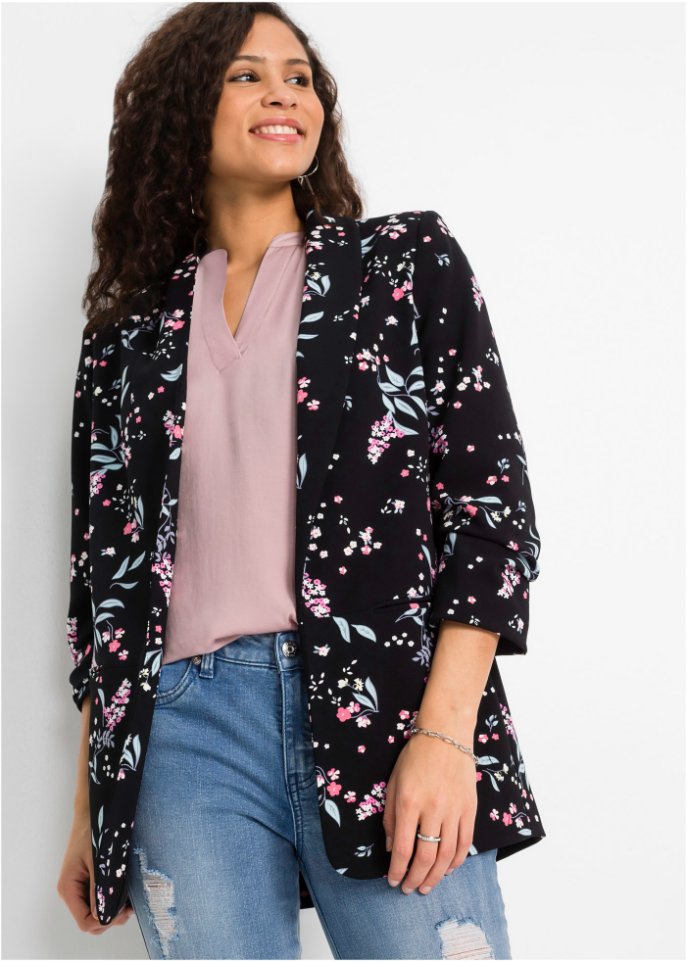 Bedruckter Longblazer
