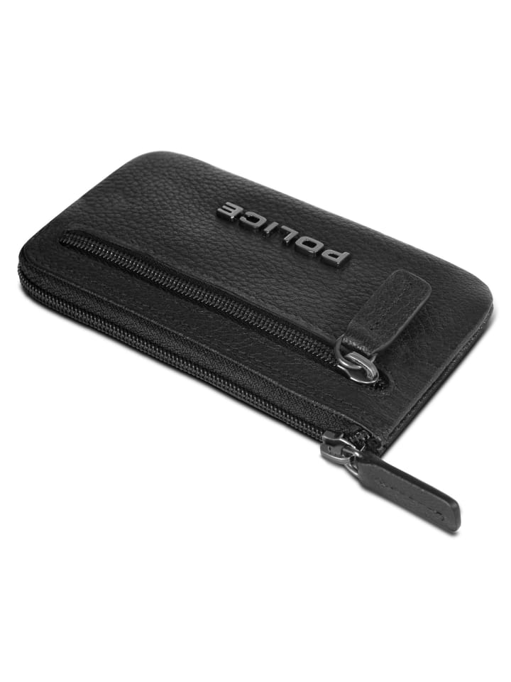 Police Schlüsseletui Leder 11.5 cm in black günstig kaufen onesize