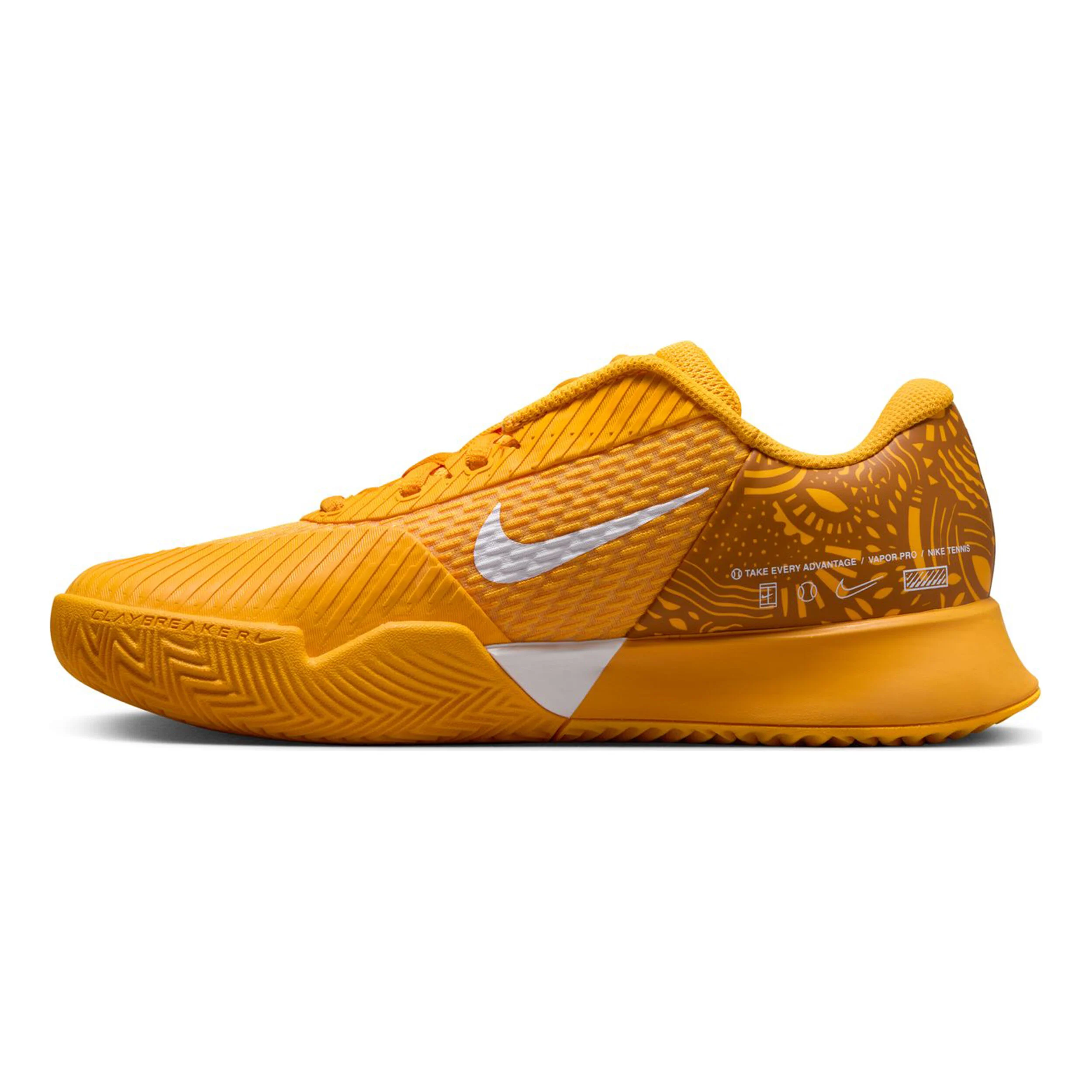 Court Zoom Vapor Pro 2 Sandplatzschuh Damen - Orange, Weiß
