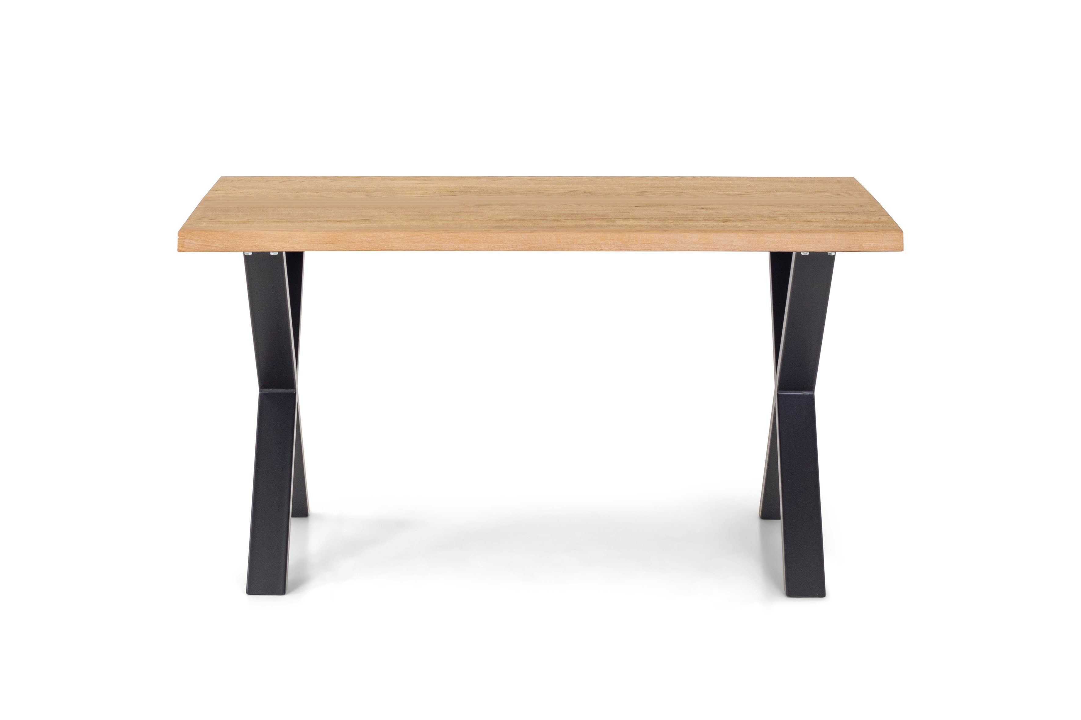 Homexperts Esstisch LESLEY *, Massivholz Eiche Natur, B140xT95xH75cm