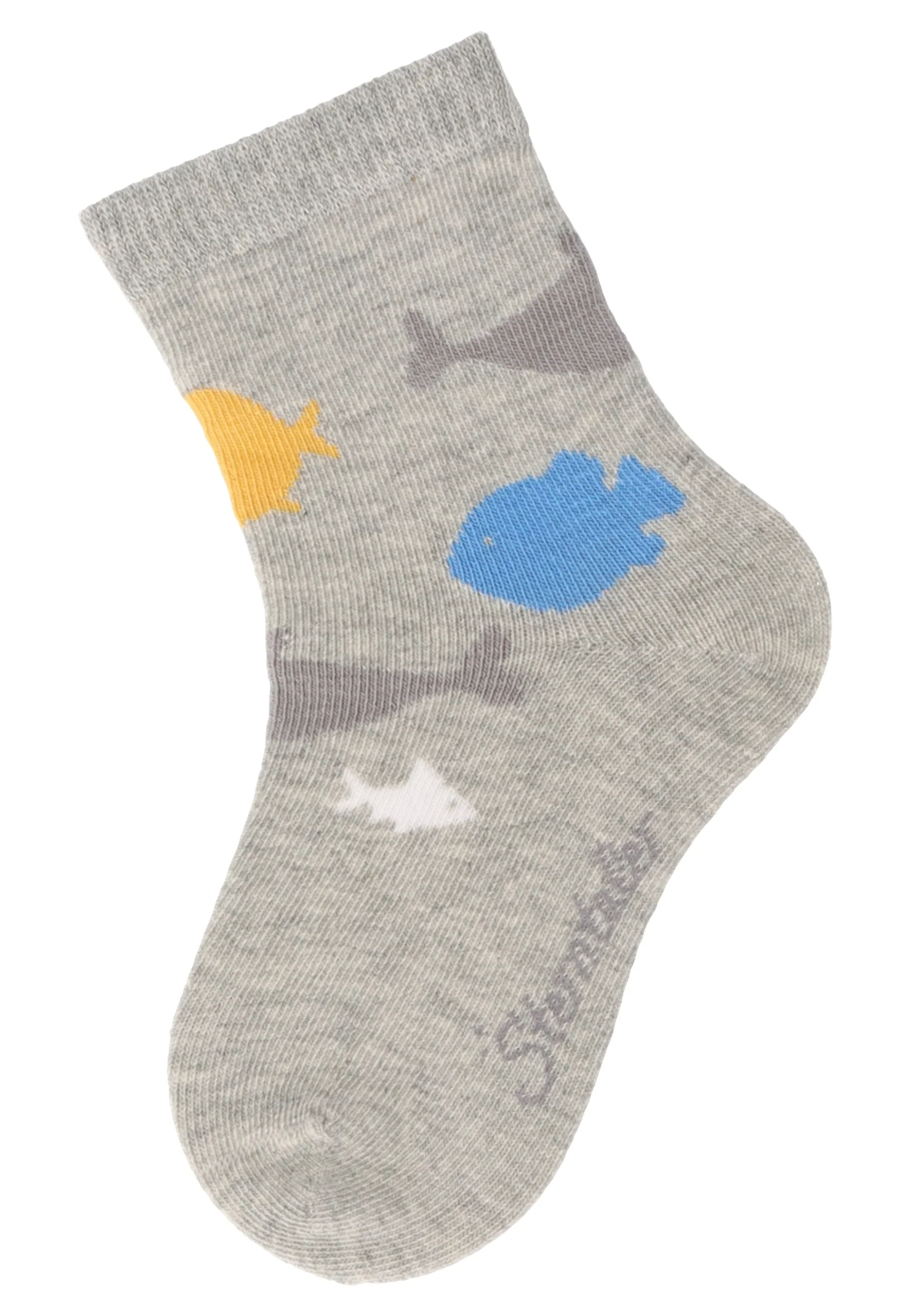 Socken im 6er Pack mit Motiv Fische in blau