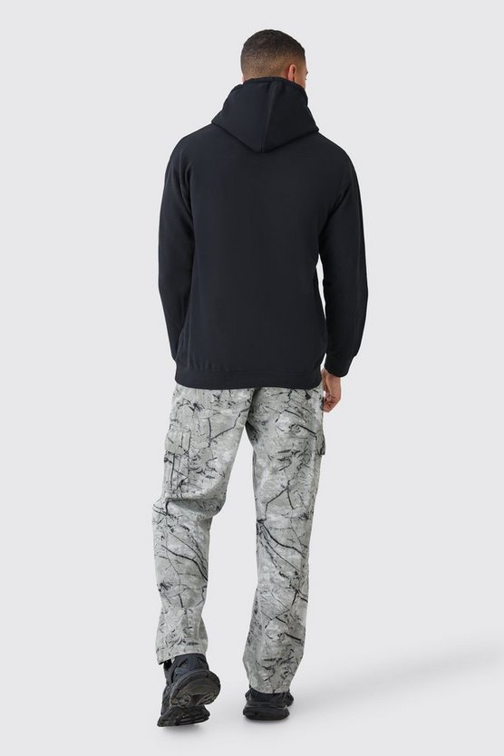 Oversize Hoodie mit Gothic Worldwide-Print