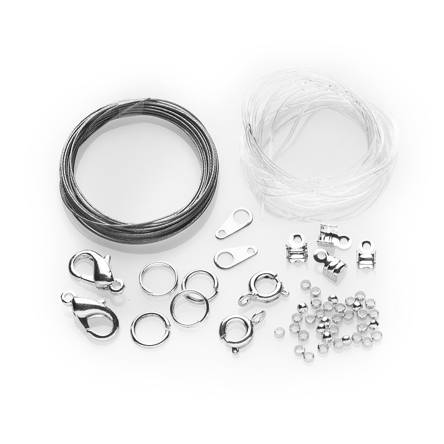 Collier- & Armband-Set, silber