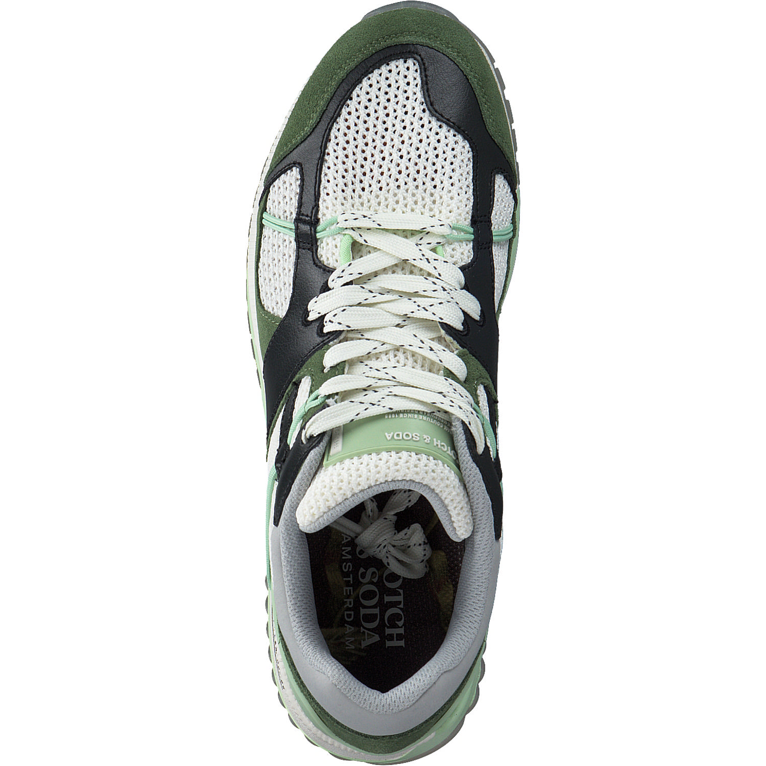 Scotch & Soda Vivex 24839937, Sneakers Low, Herren, grün/weiss/schwarz