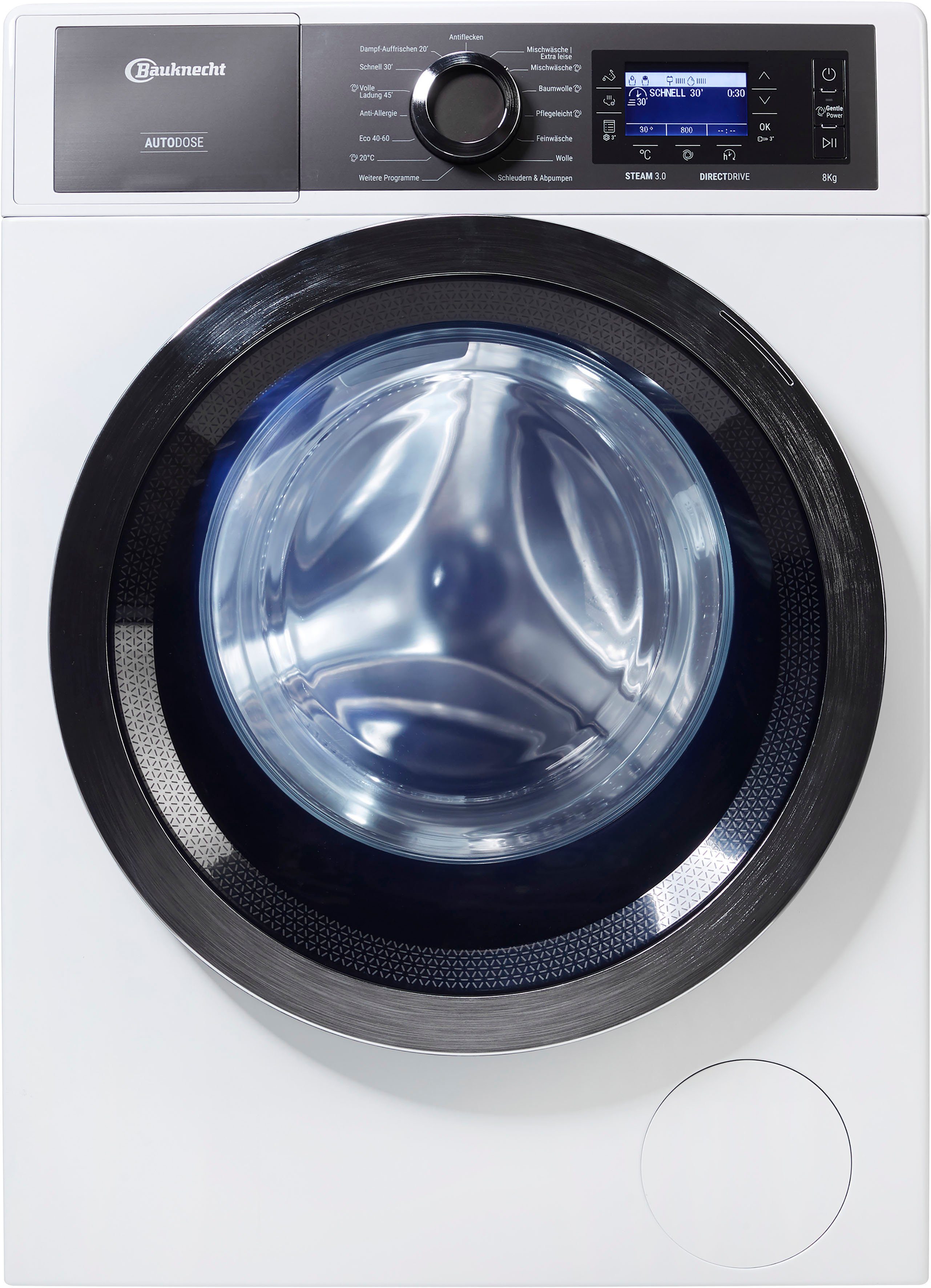 BAUKNECHT Waschmaschine B8 W846WB DE, 8 kg, 1400 U/min, AutoDose, 4 Jahre Herstellergarantie