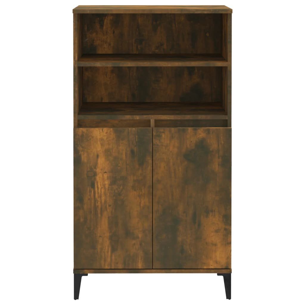 vidaXL Sideboard Highboard Räuchereiche 60x36x110 cm Holzwerkstoff (1 St)
