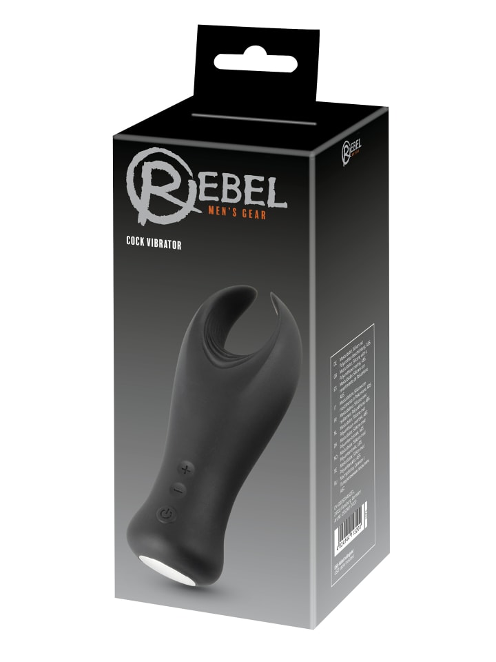 Rebel Masturbator Flügel-Vibrator in schwarz günstig kaufen 16 cm
