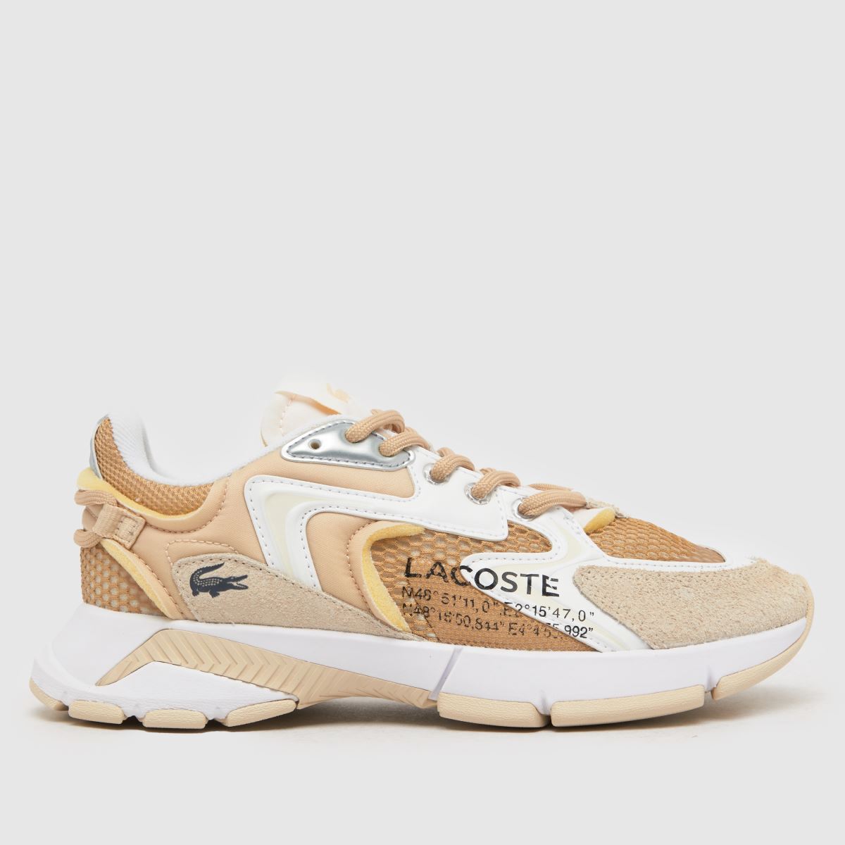 Lacoste – L003 Neo – Vita och beige träningsskor