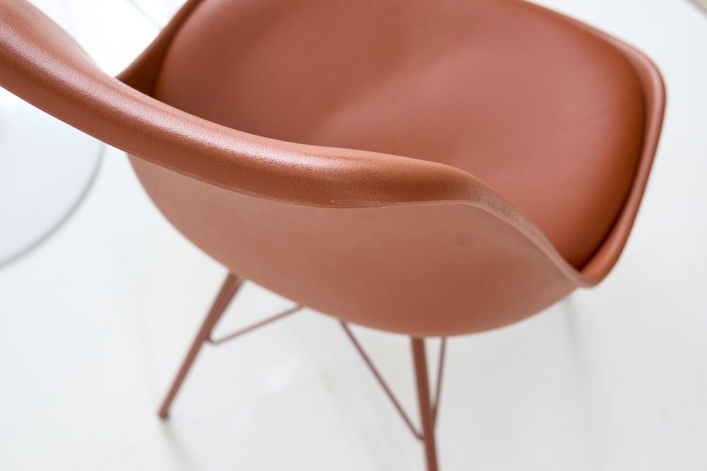 riess-ambiente Polsterstuhl SCANDINAVIA MEISTERSTÜCK kupferbraun (1 St), Esszimmer · Kunstleder · Metall · Retro