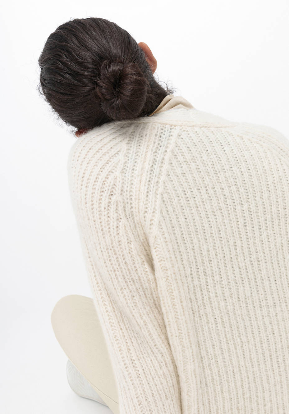 Pullover aus Alpaka mit Bio-Baumwolle
