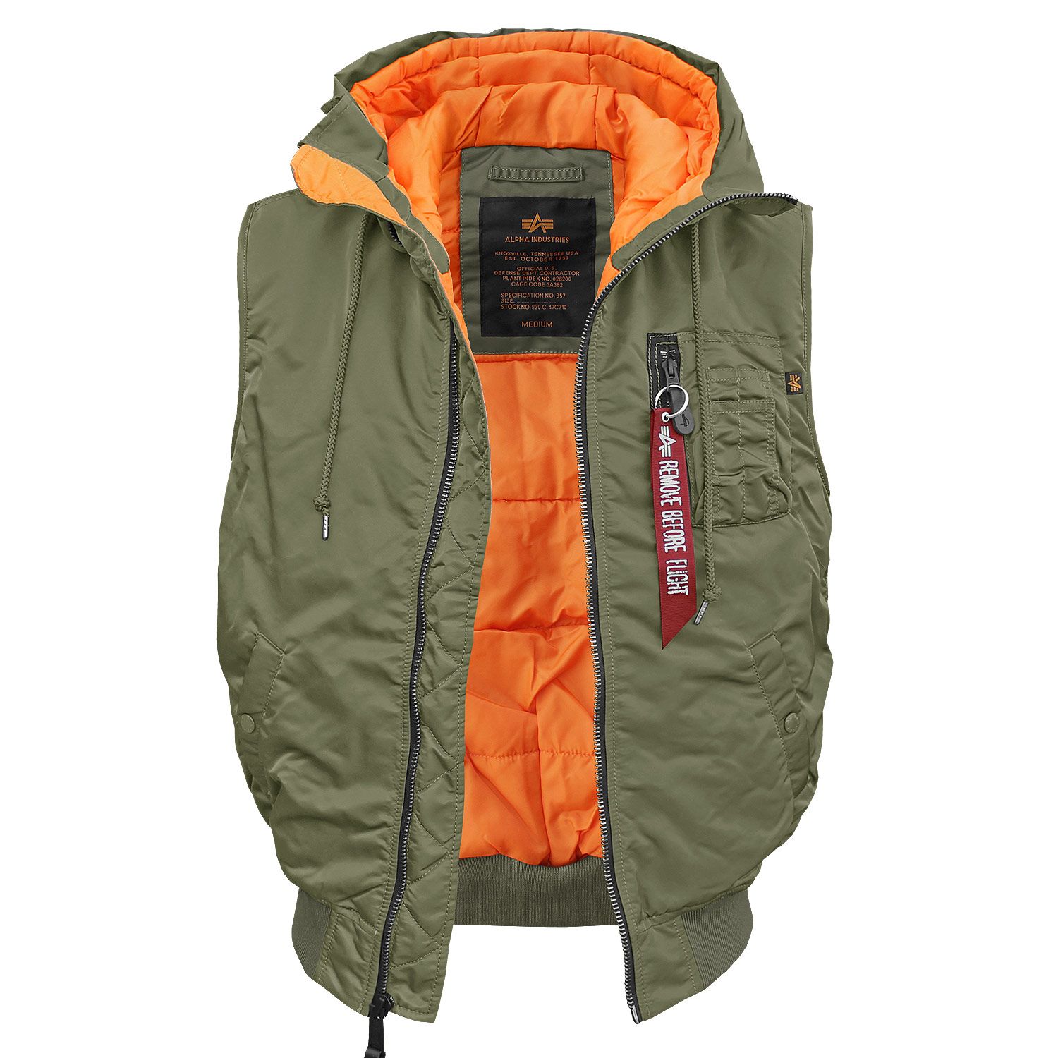 Hooded MA-1 Vest
