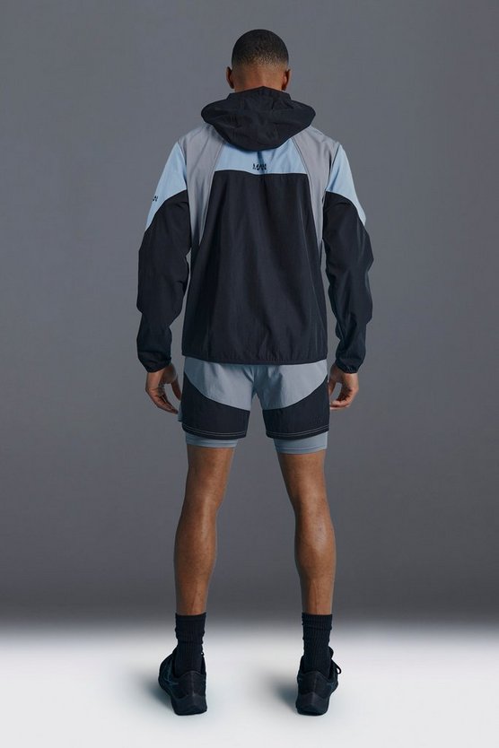 Man Active Colorblock Windbreaker
