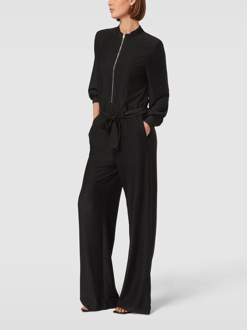 Jumpsuit mit Reißverschluss in schwarz