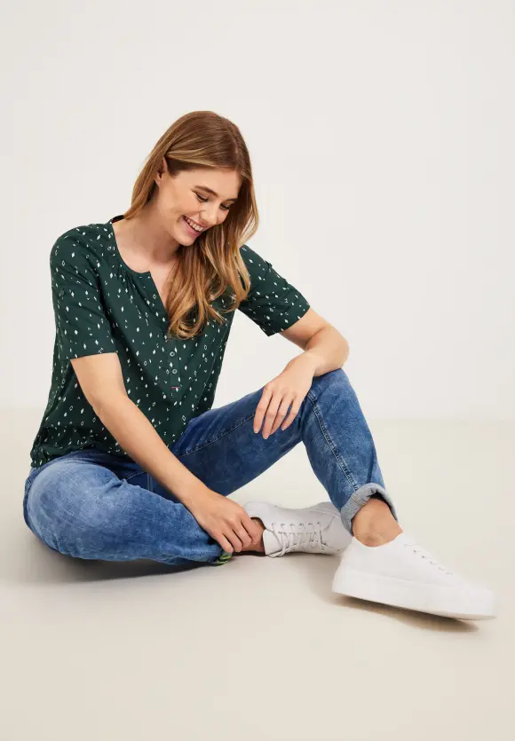 CECIL Bluse mit allover Print