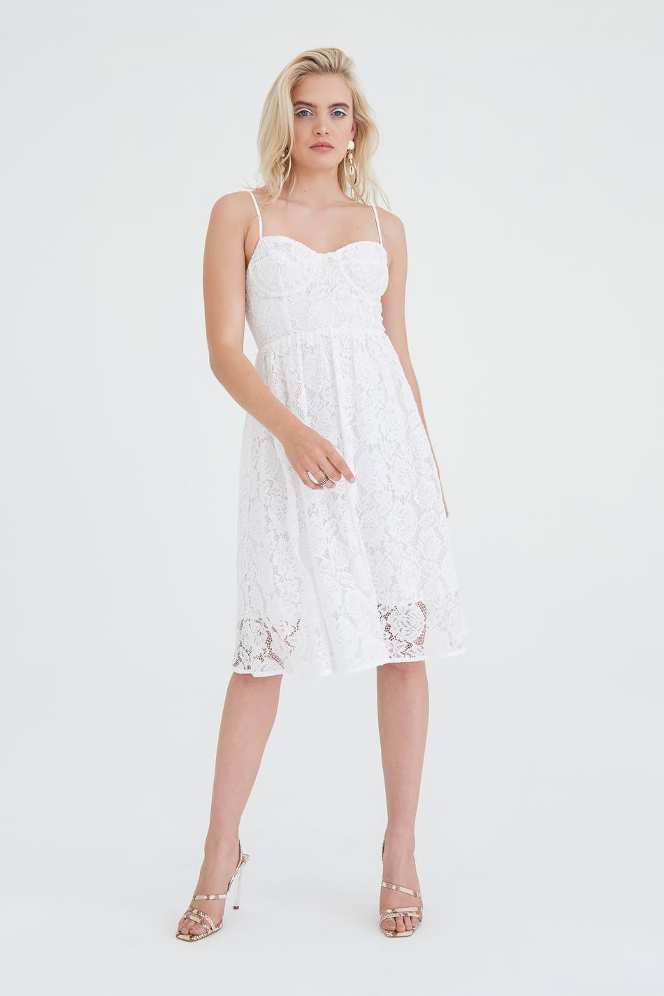 Christina bustier lace dress