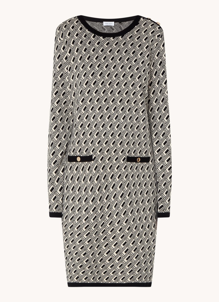 Vestido de punto corto con estampado gráfico de Gerry Weber