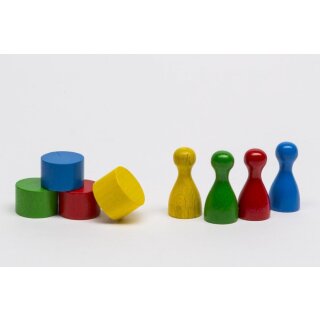 Set Spielfiguren aus Holz