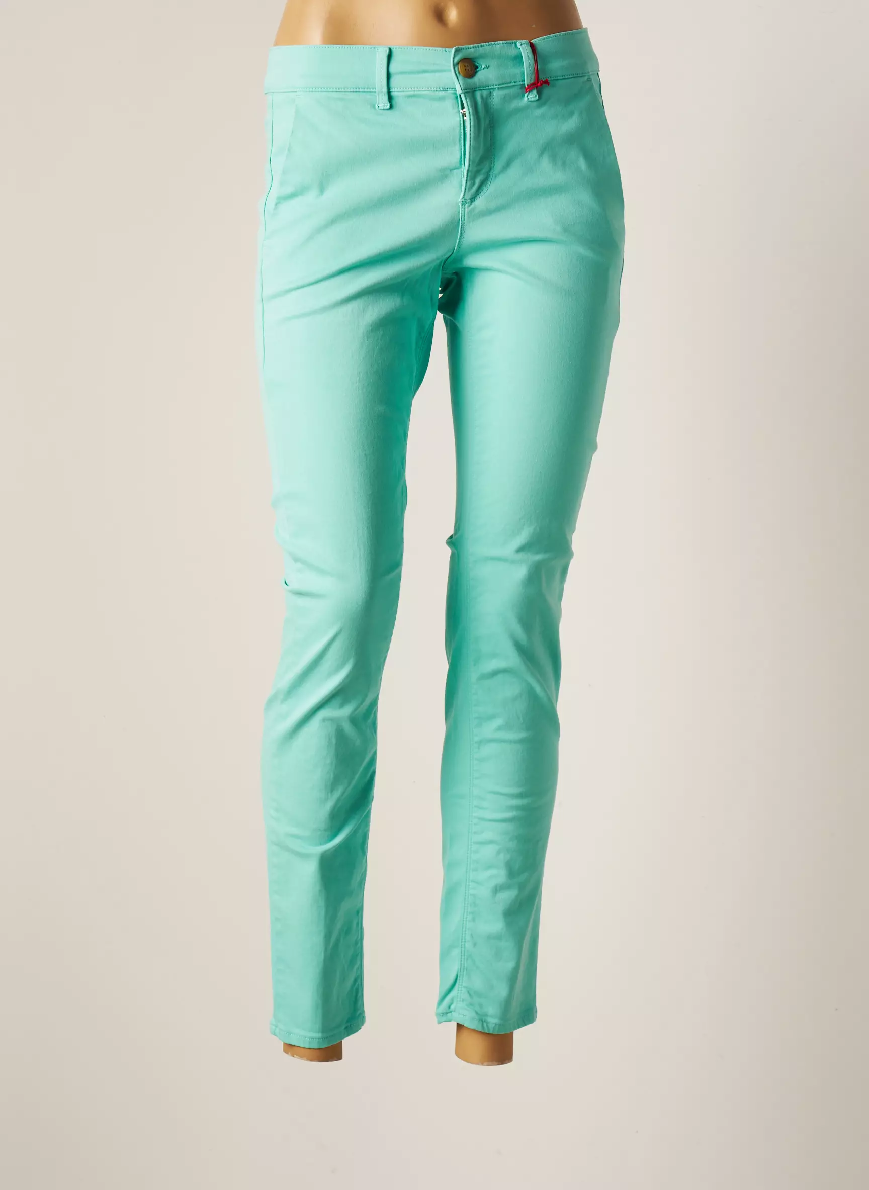 Hoppy Pantalons Chino Femme couleur bleu