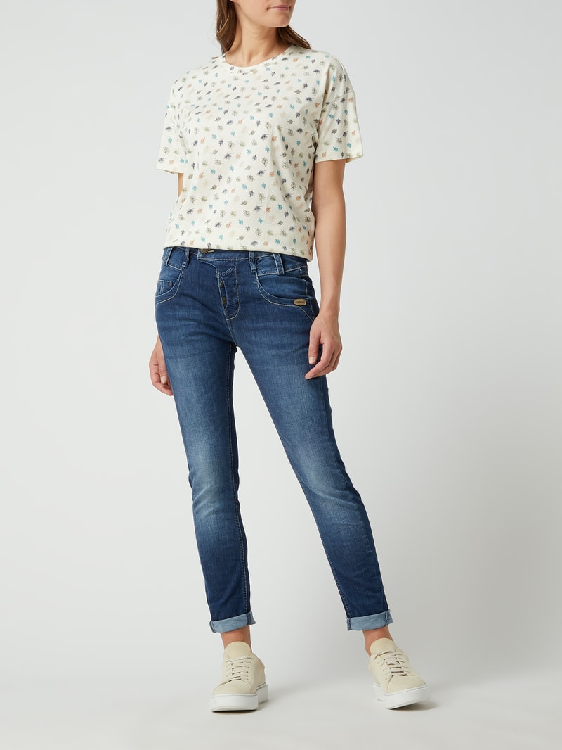Deep Crotch Fit Jeans mit Viskose-Anteil Modell 'Marge' in blau