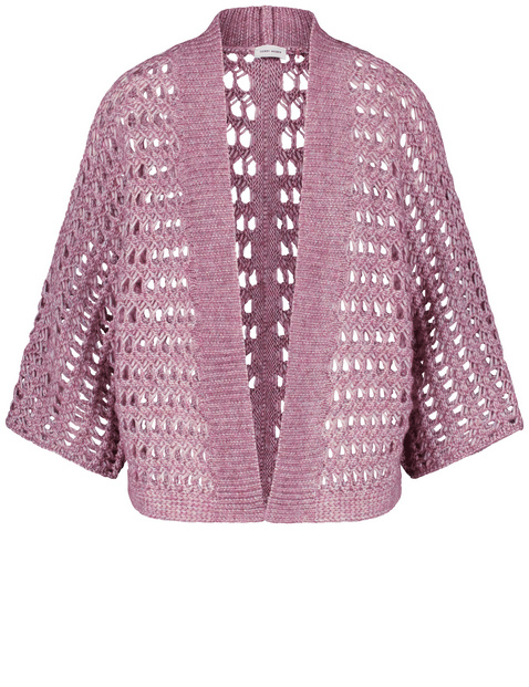 Lockerer Cardigan in Lochstrick