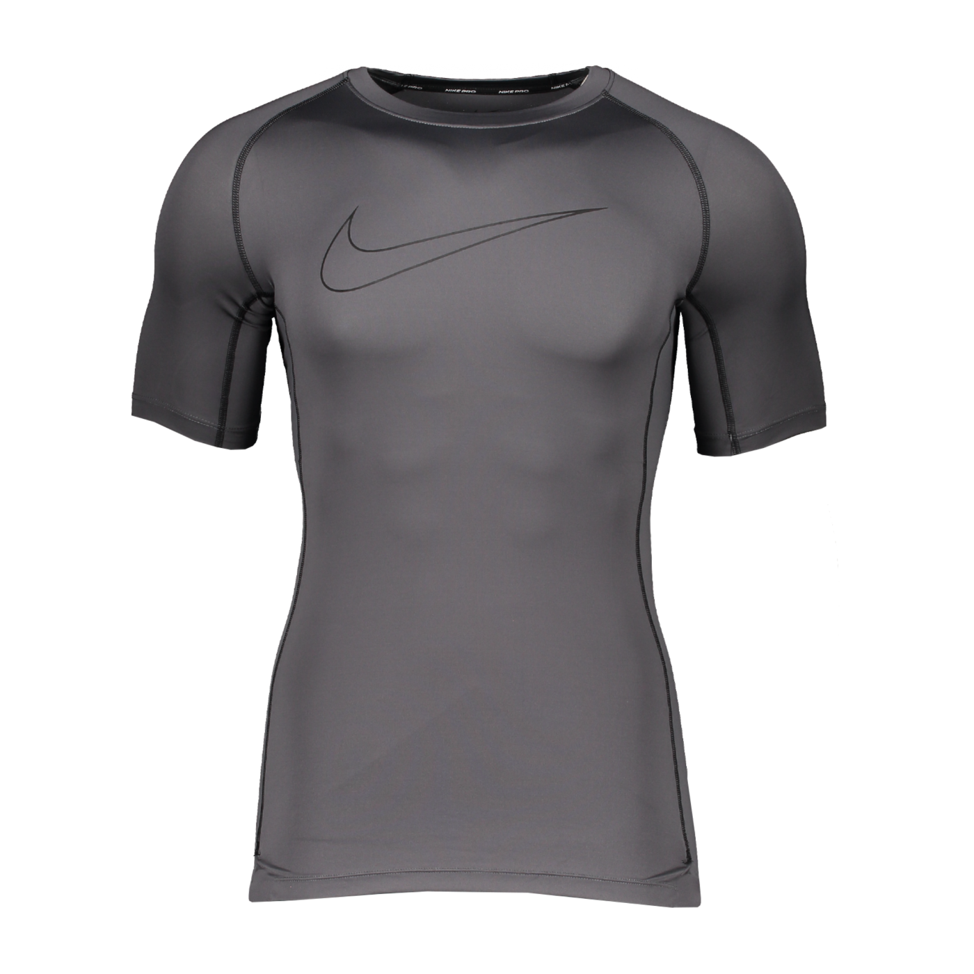 Nike Pro Shortsleeve Shirt Grau Schwarz F068