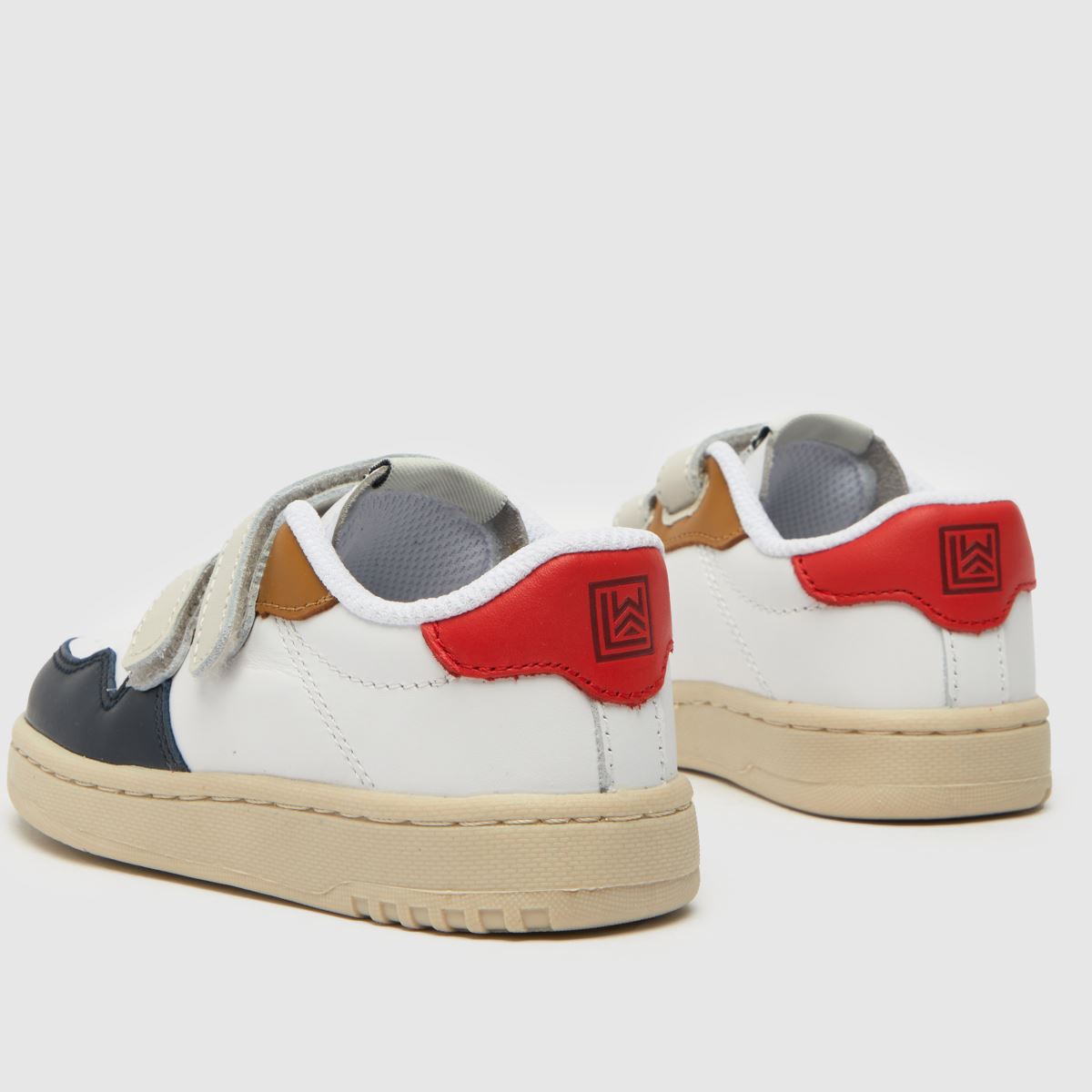 LIEWOOD vita och marinblå dra-tränade juniorsneakers för pojkar