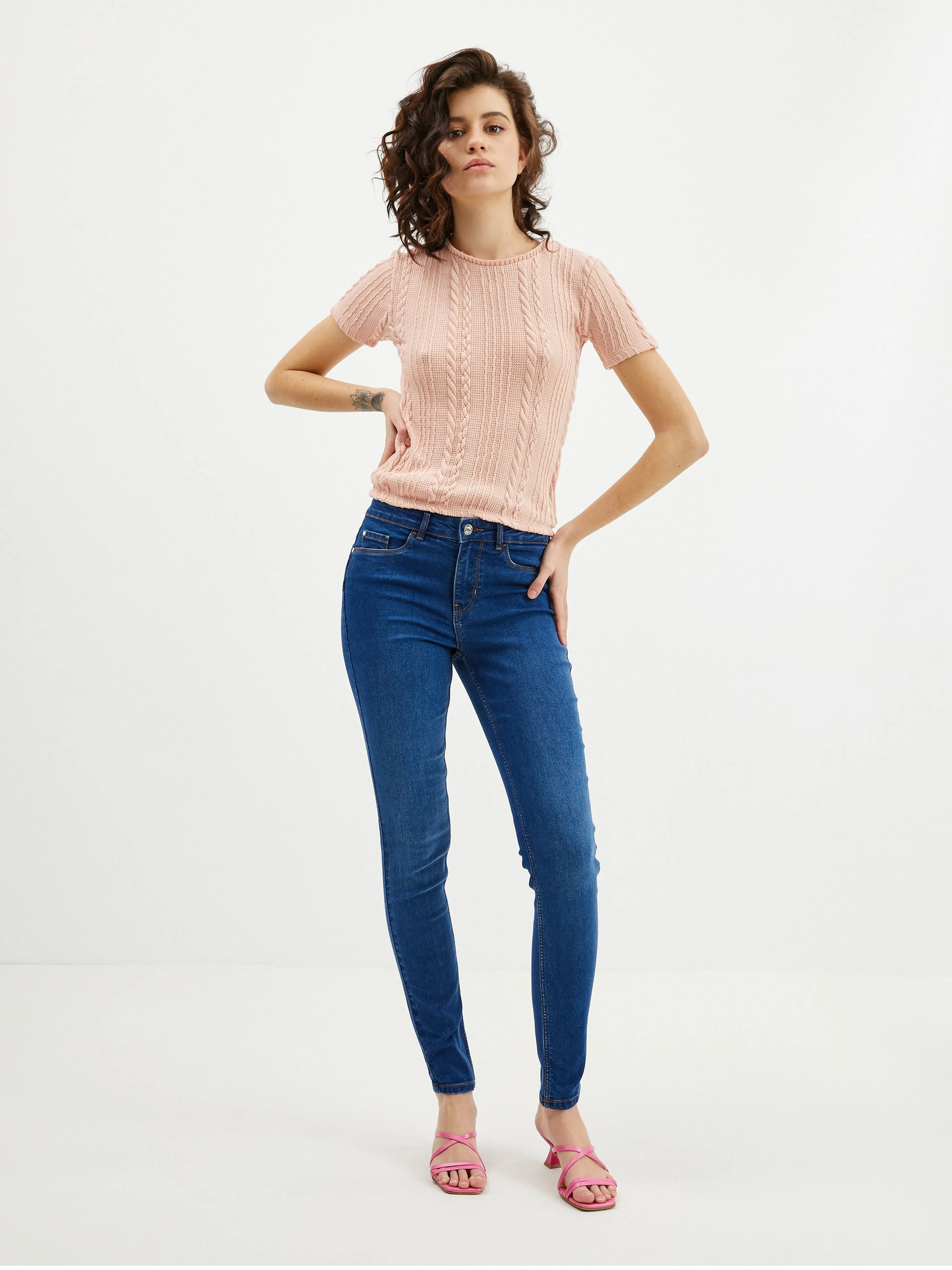 Hellrosa Bluse ORSAY