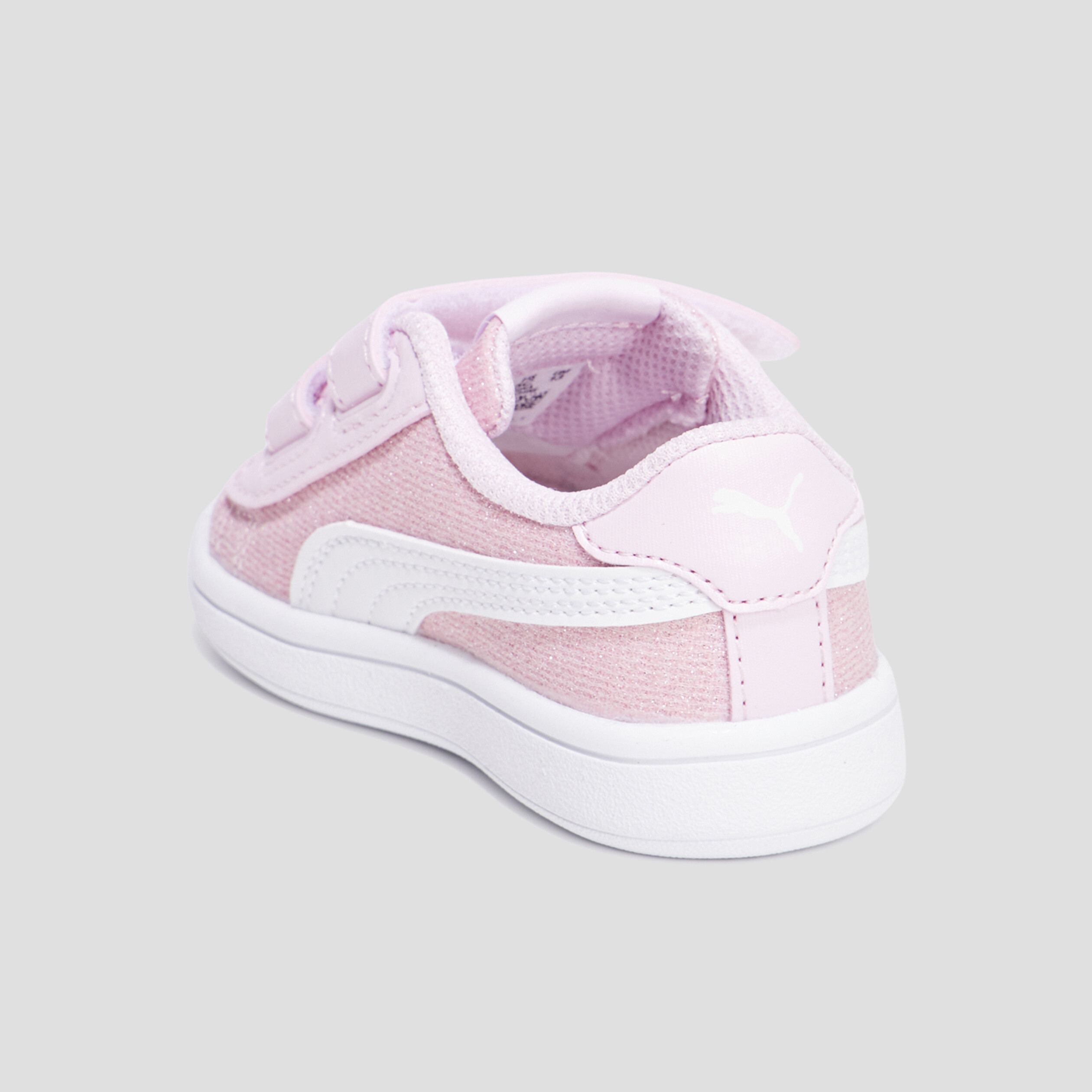 Tennis basses pailletées Puma Smash rose bébé fille | La Halle