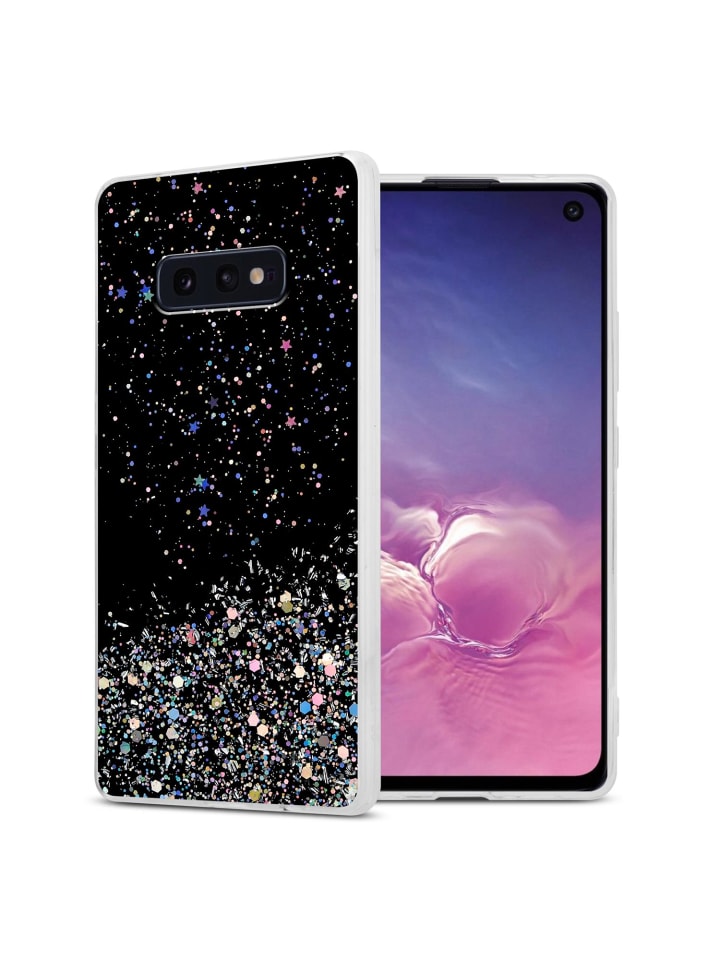 cadorabo Hülle für Samsung Galaxy S10e Glitter in Schwarz mit Glitter günstig kaufen onesize