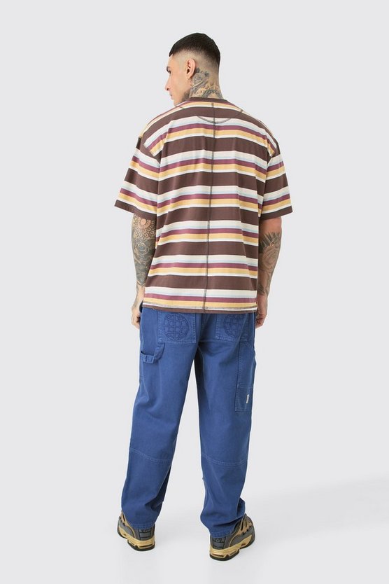 Tall gestreiftes Oversize Official T-Shirt