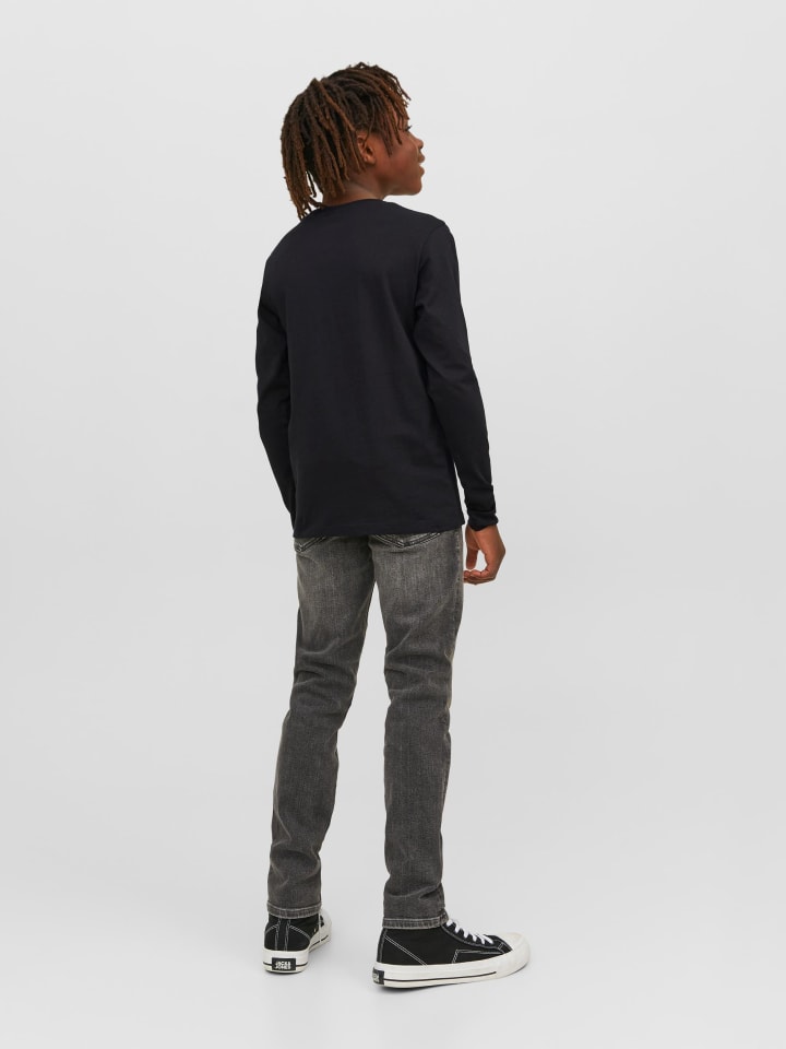 JACK & JONES Junior Langarmshirt in black günstig kaufen