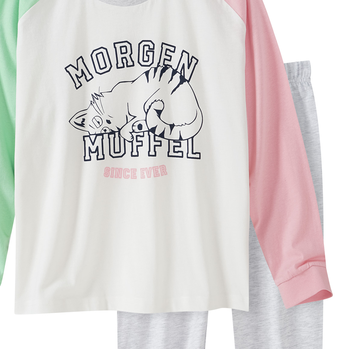 Mädchen Schlafanzug mit großem Print