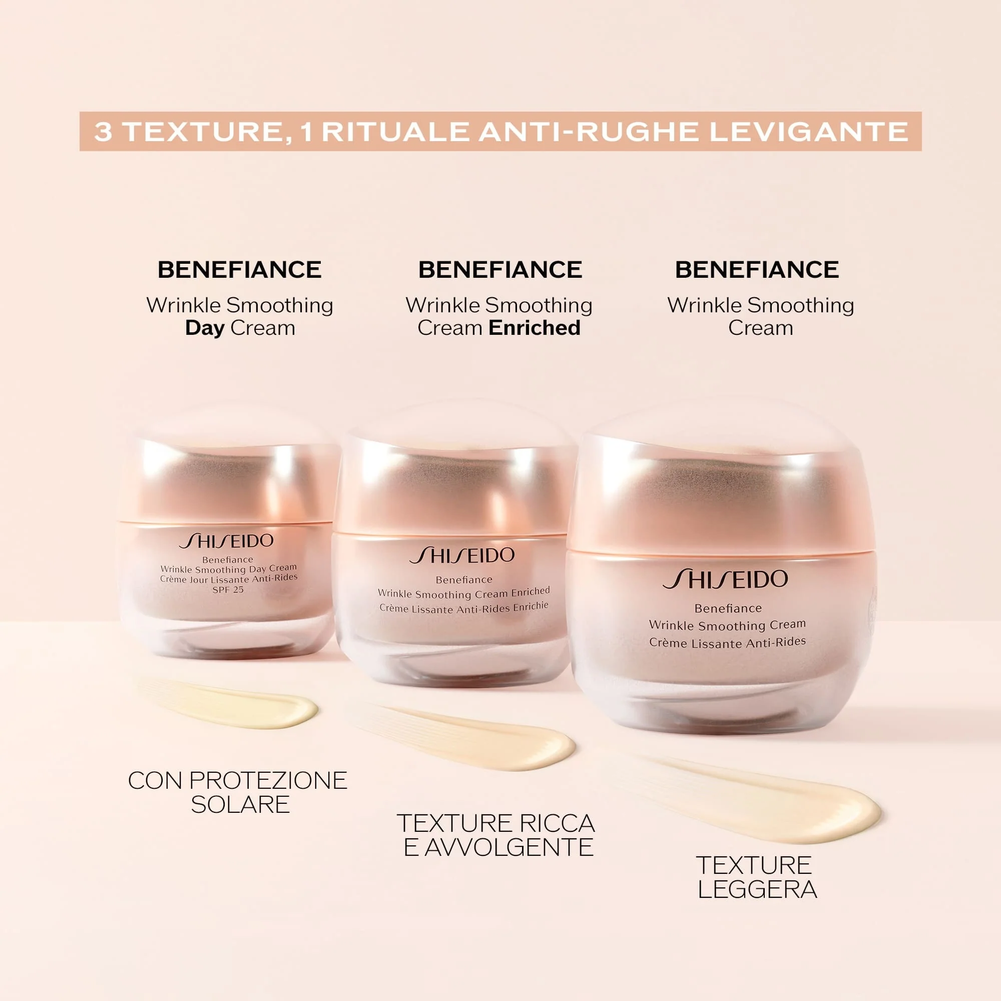 Benefiance Wrinkle Smoothing Day Cream SPF25 - Anti-rynke dagcreme, Fugtighedsgivende dagcreme, Lysnende dagcreme, Beskyttende behandlinger