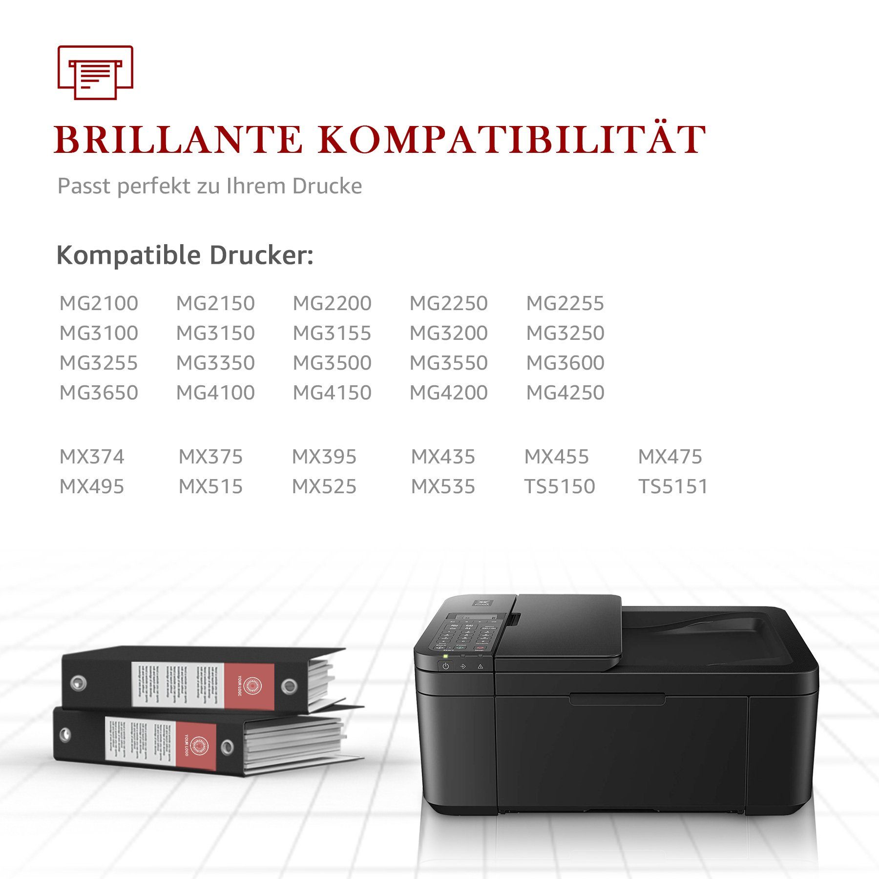 Toner Kingdom ca.630 Seiten Kompatible für PG-540 XL Schwarz CANON 540XL Tintenpatrone (Pixma MX375 MX395 MX435 MX455 MX515 MX525, MG2150 MG2250 MG3150 MG3250 MG3550 MG4150 MG4250)