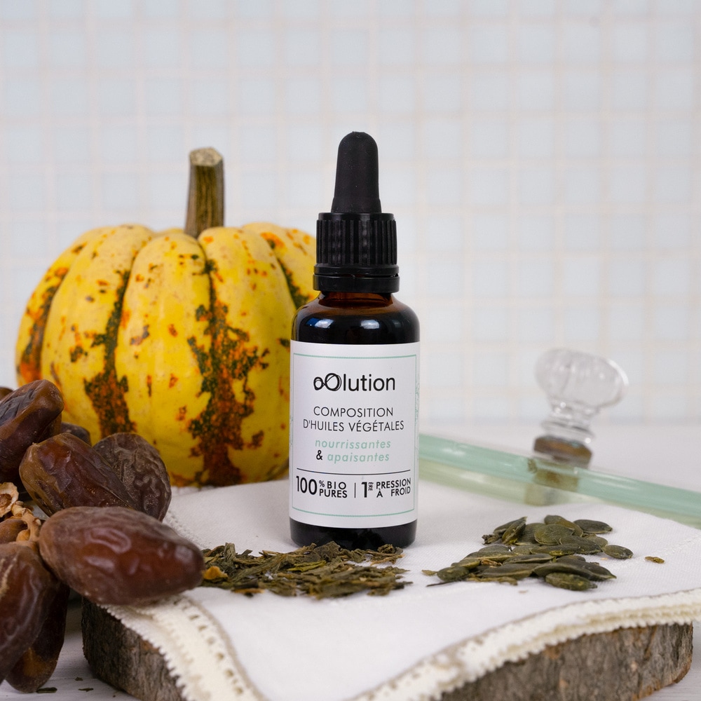 Oolution Composition d'huiles végétales nourrissantes & apaisantes huile nourrissantes et apaisantes