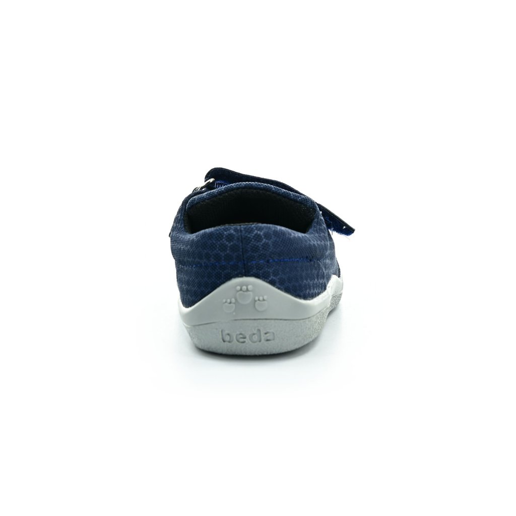 Beda Philip dunkelblaue(BF 0001/ST/W/OT) Barfußsneakers