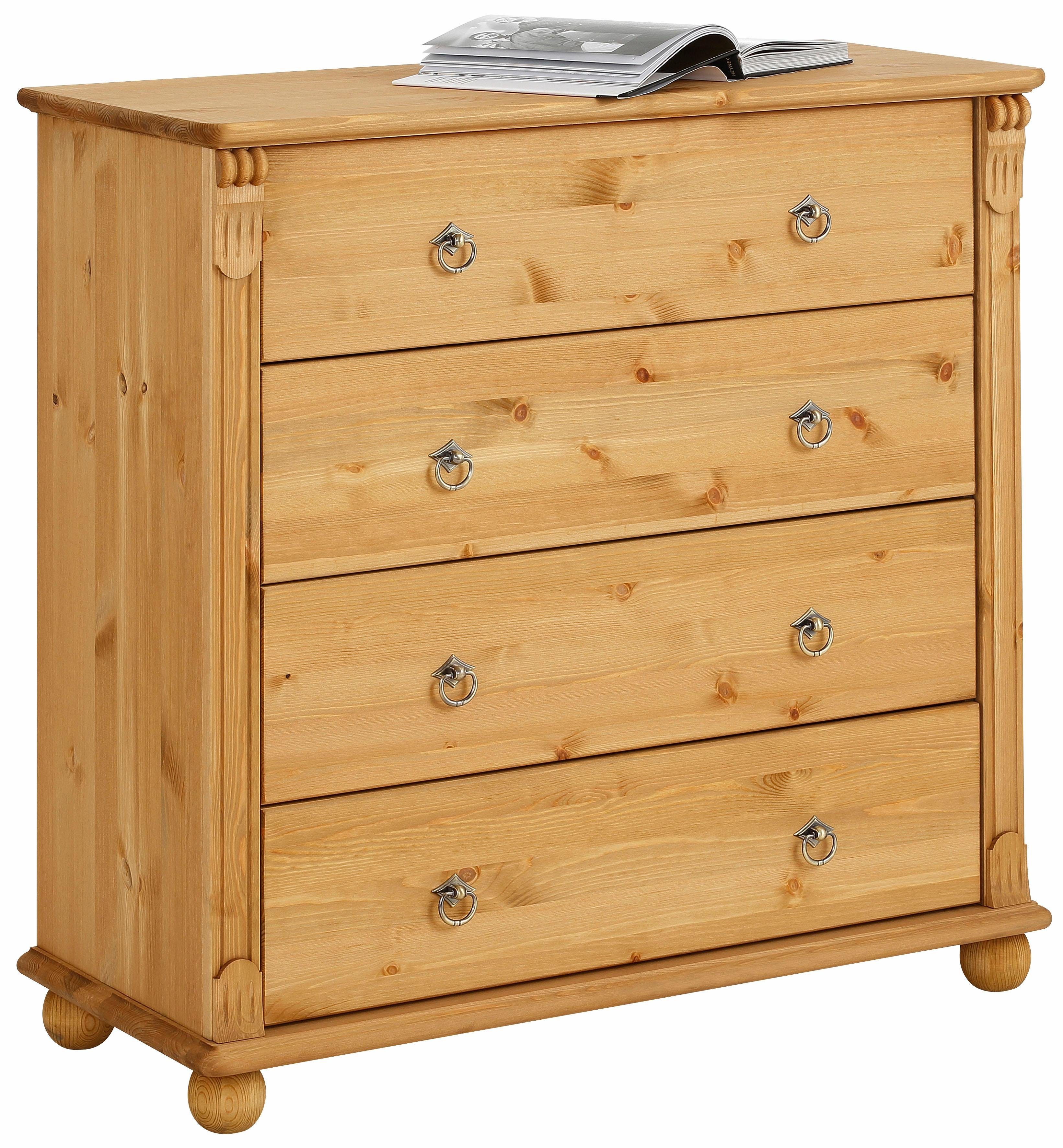 Home affaire Schubkastenkommode Tessin, Breite 90 cm, aus Kiefer massiv