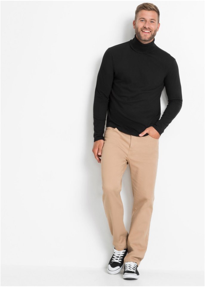 Langarmshirt mit Rollkragen