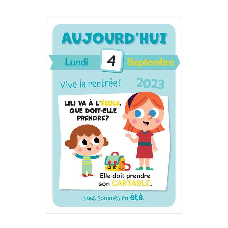 Mon premier calendrier 2023-2024