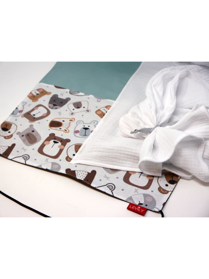 levily - Manufaktur babyfroh  Sonnensegel Sonnenschutz Bärchen/Mint günstig kaufen onesize