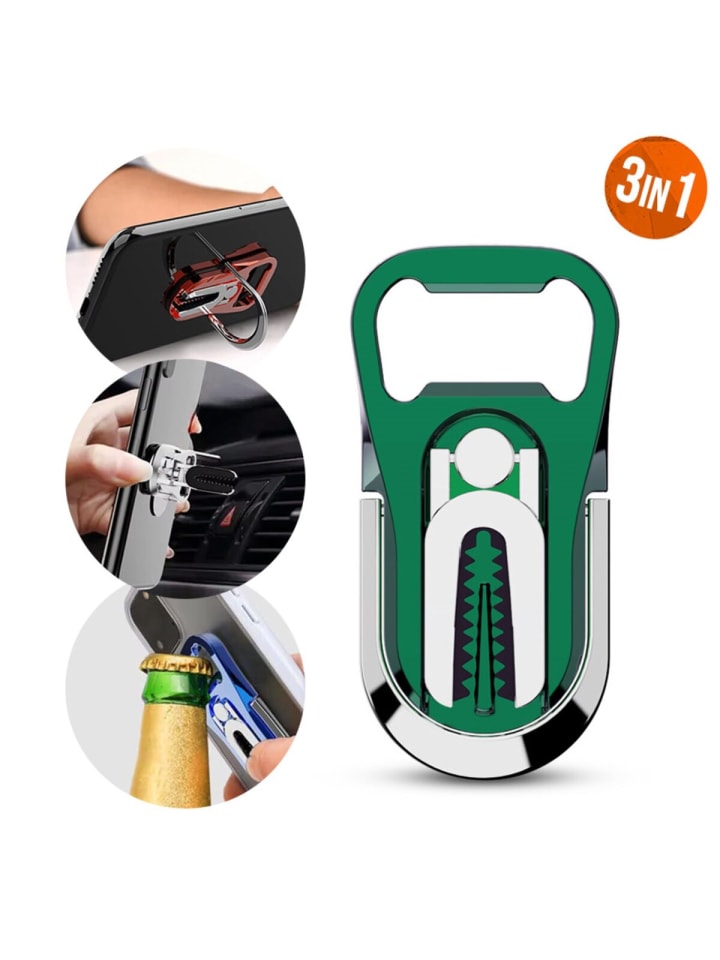 COFI 1453 Die 3-in-1 Handyhalterung mit Flaschenöffner & 360° in Grün günstig kaufen onesize