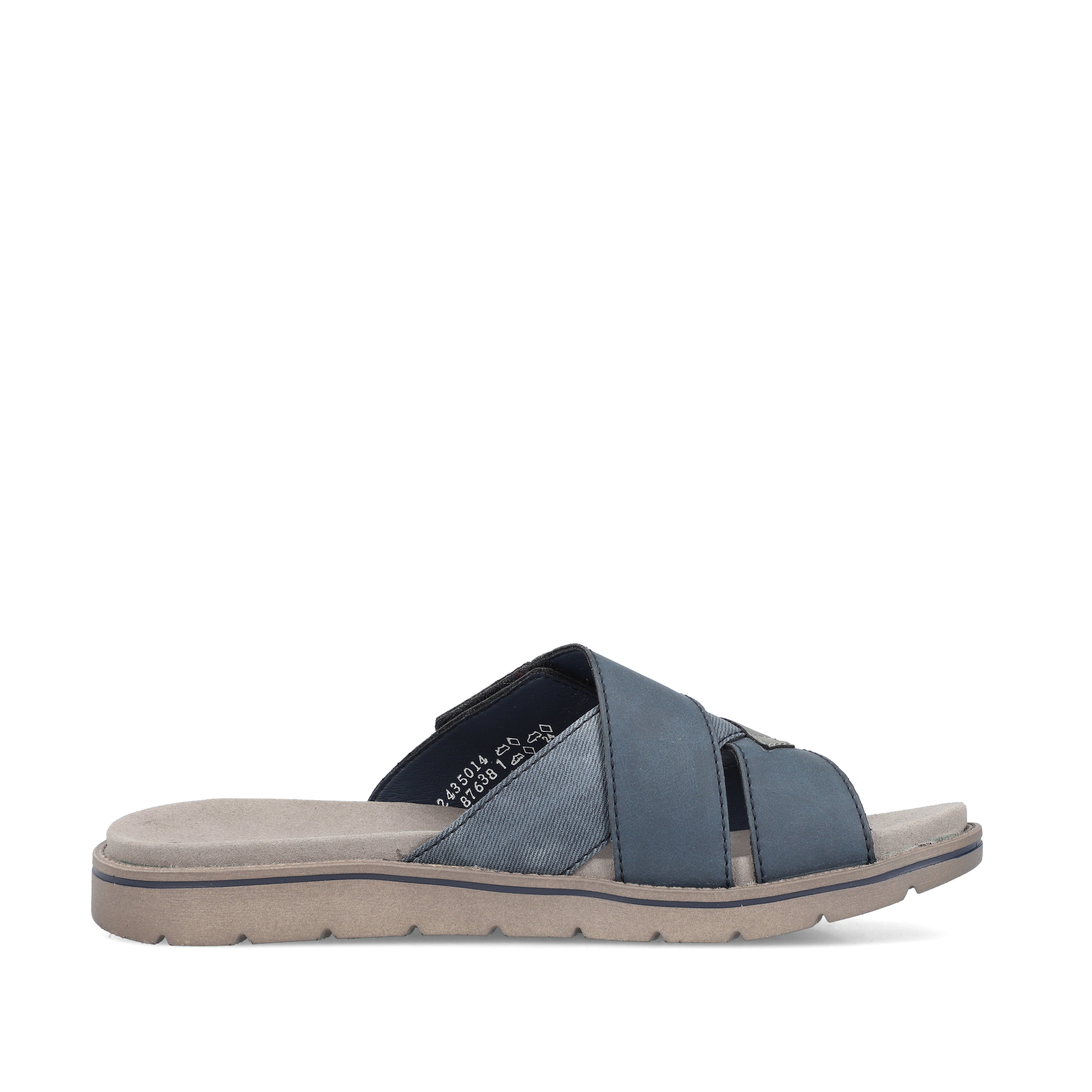 Rieker Herren Pantoletten schieferblau