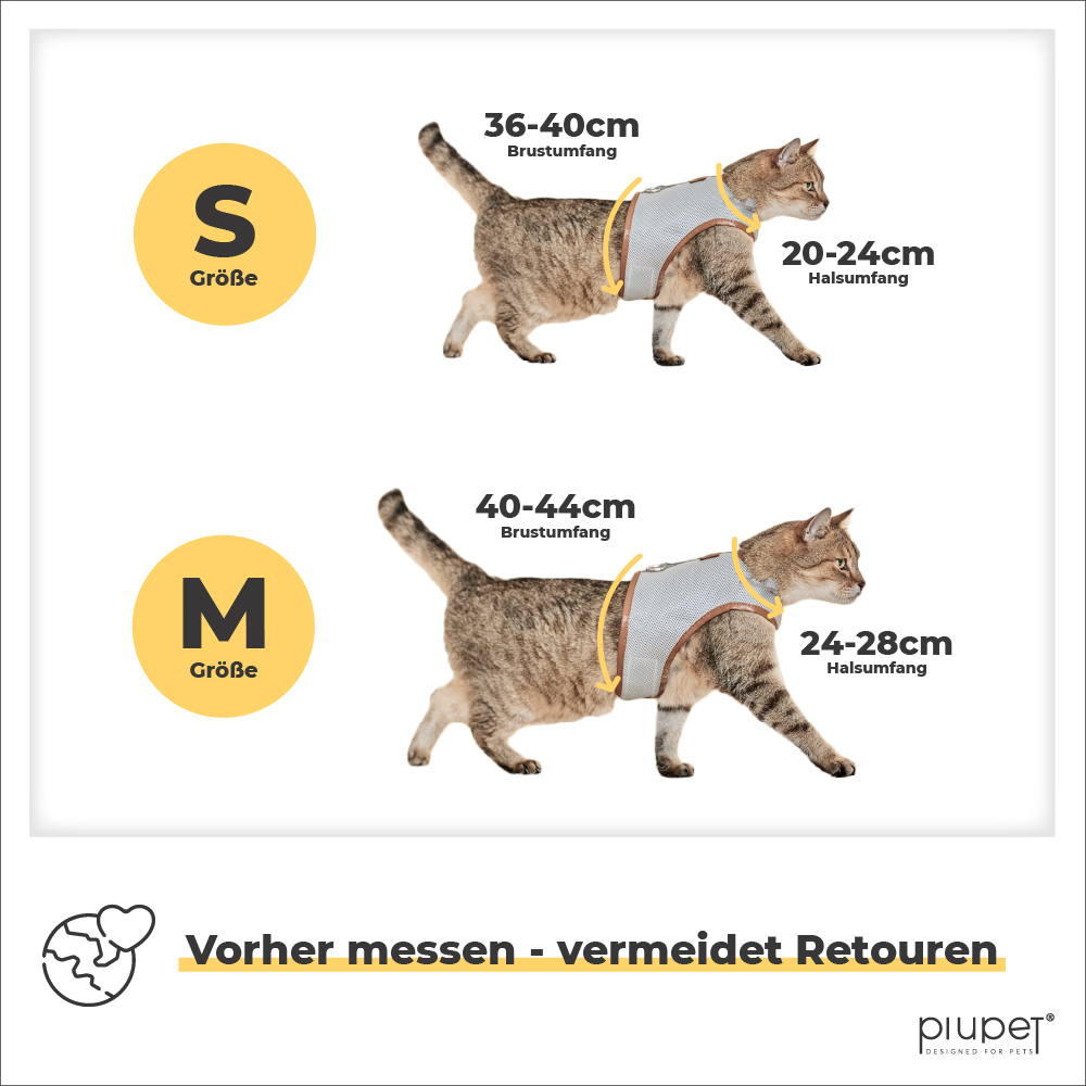 PIUPET Geschirre & Leinen PIUPET Katzengeschirr M