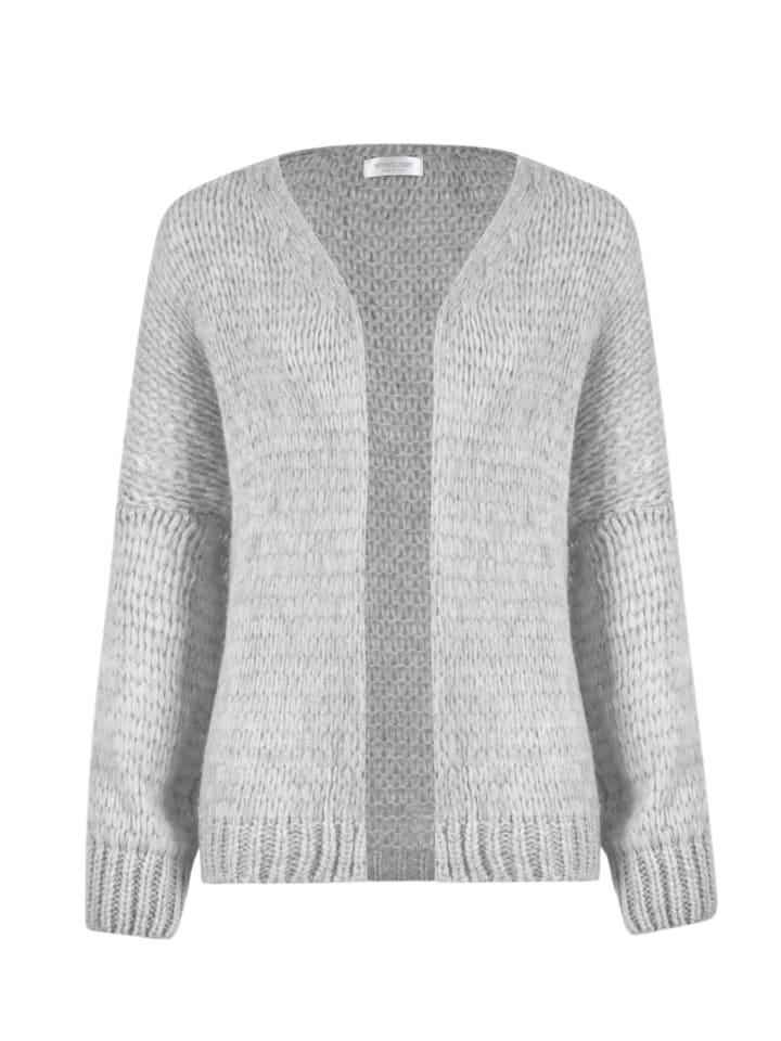 SASSYCLASSY Oversize Strick-Cardigan in Grau günstig kaufen