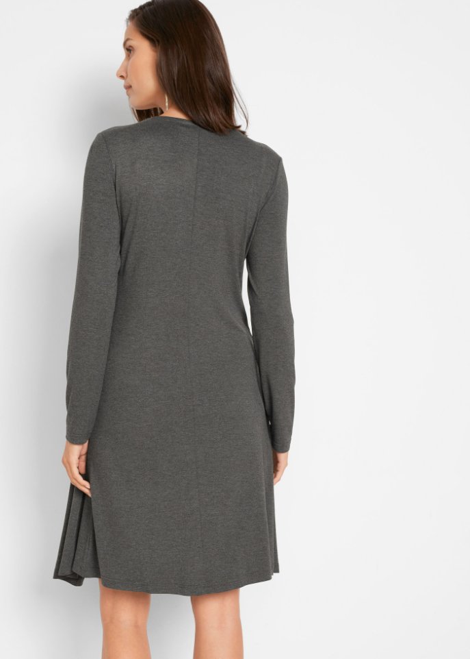 Shirtkleid in Doppeloptik aus nachhaltiger Viskose