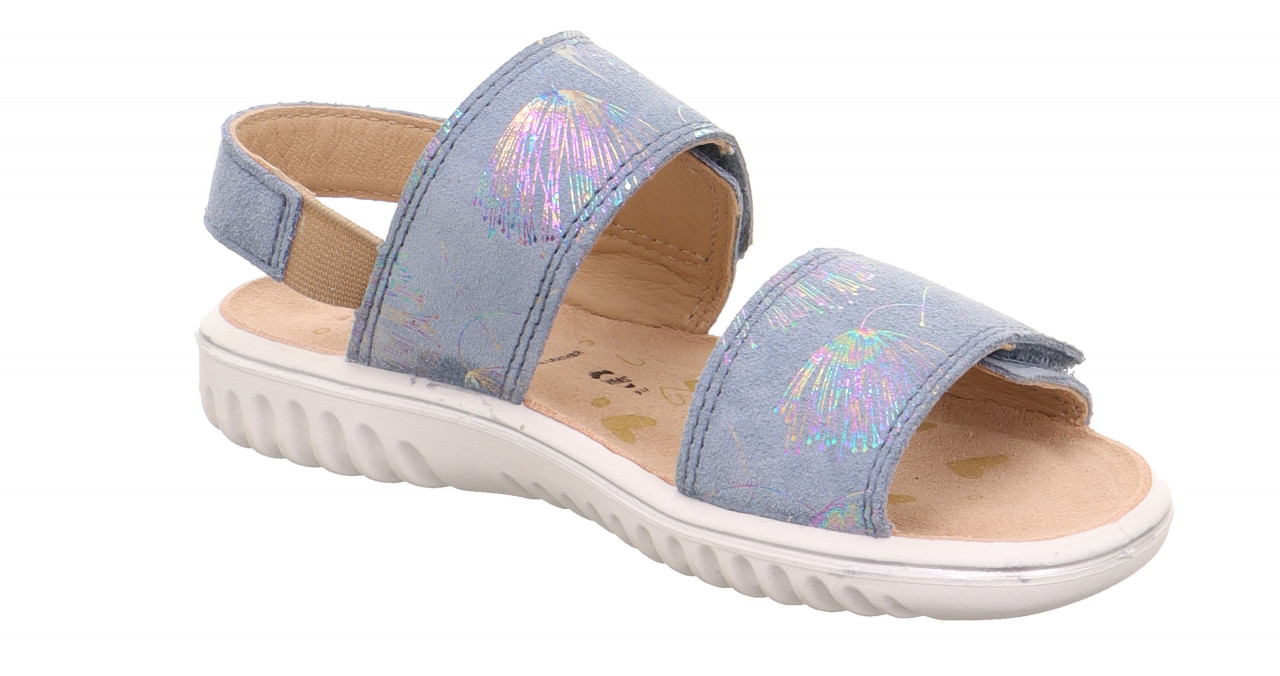 SPARKLE - BlauSandale mit Klettverschluss