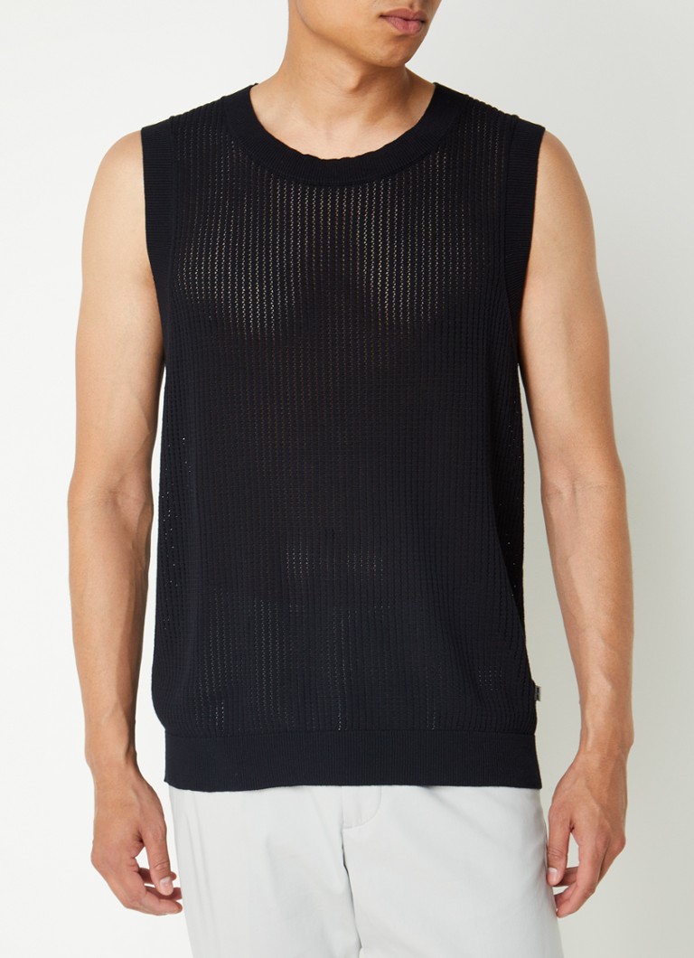 NN.07 Huxley chunky knitted tank top made of organic cotton