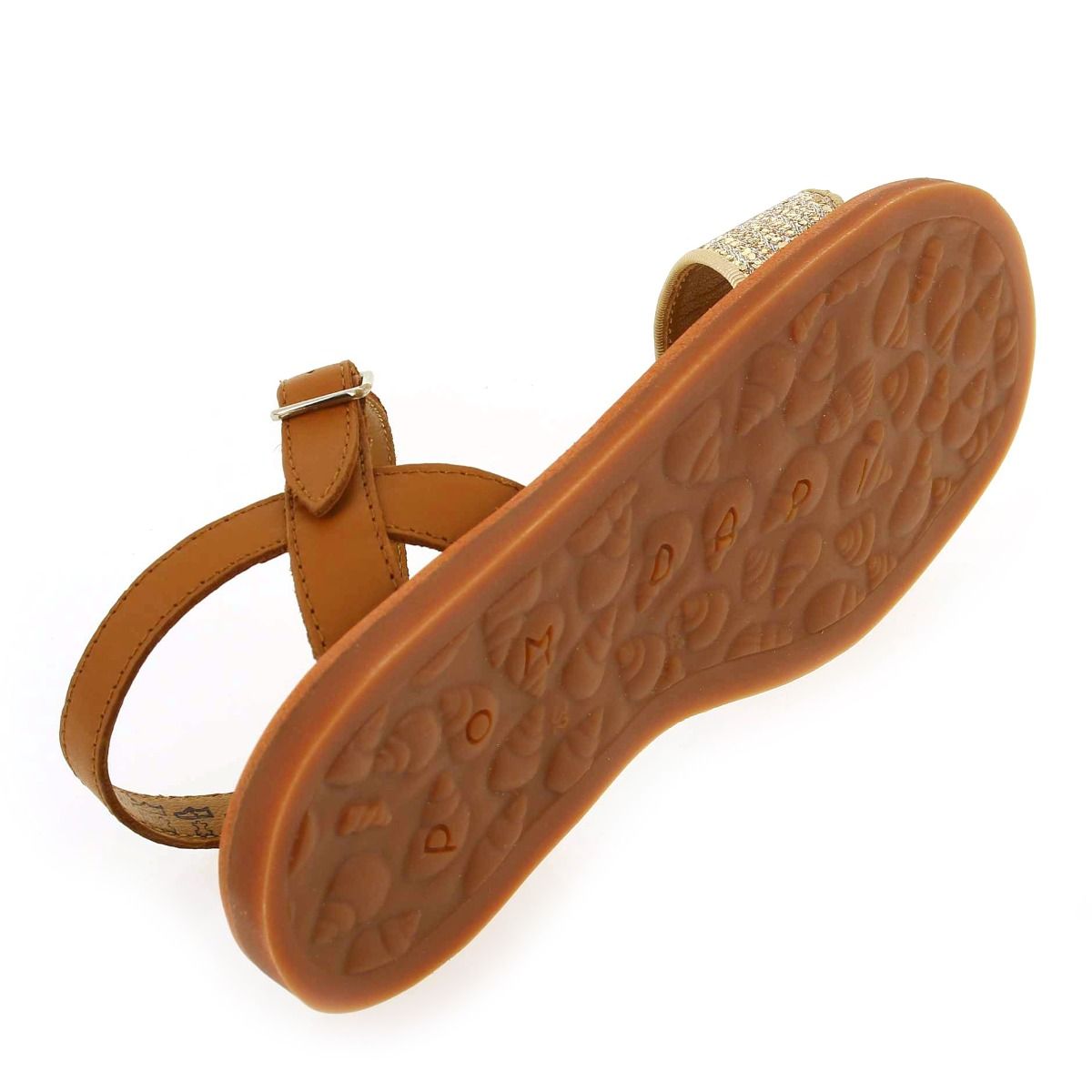 Pom d'api  PLAGETTE BUCKLE TAO - Camel doré