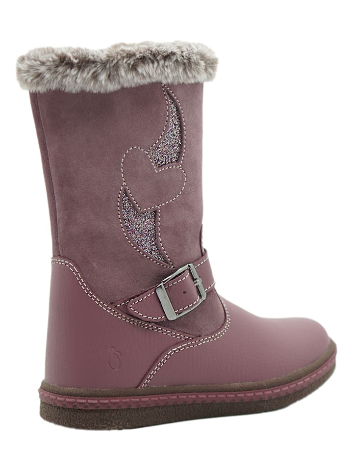 lamino Leder-Boots in Lila günstig kaufen